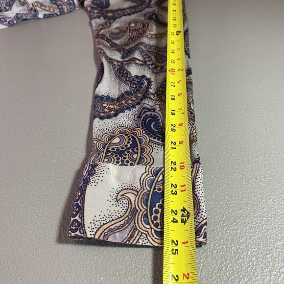Vtg Anderson Little Shirt Pointed Collar Button Front Paisley Dress Mens XL Blue - Picture 9 of 12